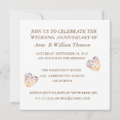 Uitnodiging voor het Jubileum, Red Hearts Tree (Achterkant)