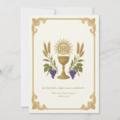 Uitnodiging voor het jubileum van de priesterwijdi (Achterkant)