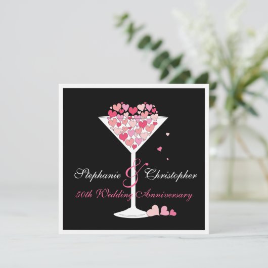 Uitnodiging voor het jubileumfeest ter viering van (Staand voorkant)