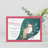 Uitnodiging voor het kerstdiner van de Turtledove (Staand voorkant)