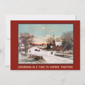 Uitnodiging voor het kerstfeest (Voorkant)