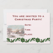 Uitnodiging voor het kerstfeest (Achterkant)