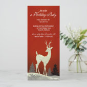 Uitnodiging voor het Kerstfeest in de winter (Staand voorkant)