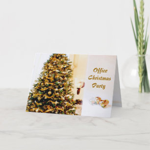 Uitnodiging voor het kerstfeest in kantoor