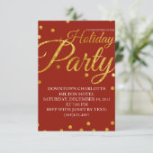 Uitnodiging voor het kerstfeest van het bedrijf (Staand voorkant)