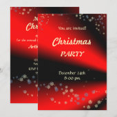 Uitnodiging voor het Kerstfeest van Rood Zwart (Voorkant / Achterkant)