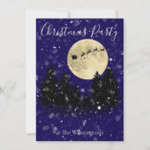 Uitnodiging voor het kerstfeest van Snow Santa Sig (Voorkant)