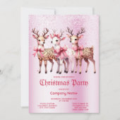 Uitnodiging voor het kersthertenfeest (Voorkant)