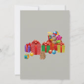 Uitnodiging voor het kerstman werkplaatsfeest (Achterkant)