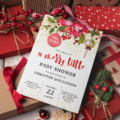 Uitnodiging voor het kerstwinter Baby shower