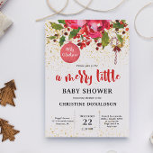 Uitnodiging voor het kerstwinter Baby shower