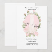 Uitnodiging voor het kopen van een Delicate Roses- (Voorkant / Achterkant)