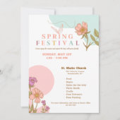 Uitnodiging voor het Lentenfestival (Voorkant)