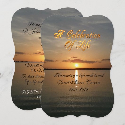 Uitnodiging voor het leven (Voorkant / Achterkant)