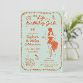 Uitnodiging voor het Leven van een Verjaardagsmeis (Staand voorkant)