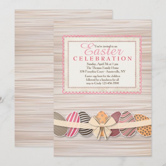 Uitnodiging voor het Lijst (Voorkant / Achterkant)