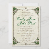 uitnodiging voor het Lijst Twig Ivy Wedding (Voorkant)