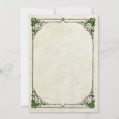 uitnodiging voor het Lijst Twig Ivy Wedding (Achterkant)