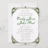 uitnodiging voor het Lijst Twig Ivy Wedding (Voorkant)