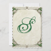 uitnodiging voor het Lijst Twig Ivy Wedding (Achterkant)