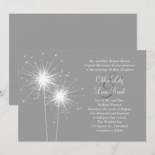 Uitnodiging voor het losse huwelijk (Voorkant / Achterkant)