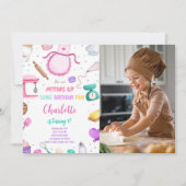 Uitnodiging voor het maken van cake foto (Voorkant)