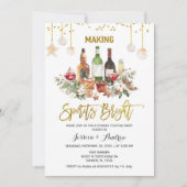 Uitnodiging voor het 'Making Spirits Bright' Kerst (Voorkant)