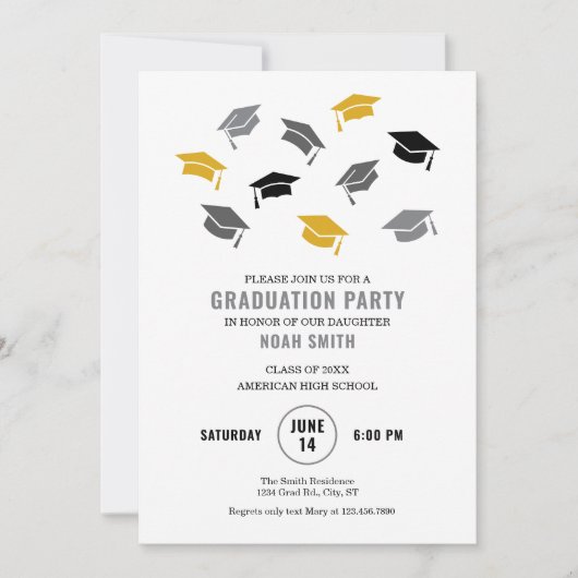 Uitnodiging voor het Modern Petten Afstuderen (Voorkant)