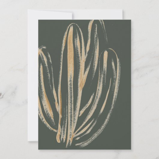 Uitnodiging voor het moderne Cactus Baby shower (Achterkant)