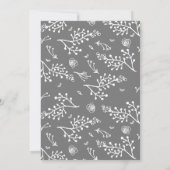 Uitnodiging voor het nafeest van de bruiloft met g (Achterkant)