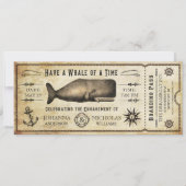 Uitnodiging voor het Nautical Whale Engagement Par (Voorkant)