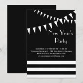 Uitnodiging voor het nieuwjaar van de Zwarte & Wit (Voorkant / Achterkant)
