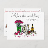 Uitnodiging voor het ontbijt op de bruiloft (Voorkant / Achterkant)