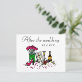 Uitnodiging voor het ontbijt op de bruiloft briefkaart (Staand voorkant)