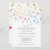 Uitnodiging voor het onthullen van de geslacht met (Voorkant / Achterkant)