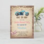 Uitnodiging voor het onthullen van de geslachtsaan (Staand voorkant)