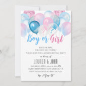 Uitnodiging voor het onthullen van het geslacht me (Voorkant)