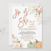 Uitnodiging voor het onthullen van het geslacht va (Voorkant)