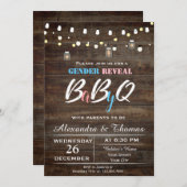 Uitnodiging voor het onthullen van het geslacht va (Voorkant / Achterkant)