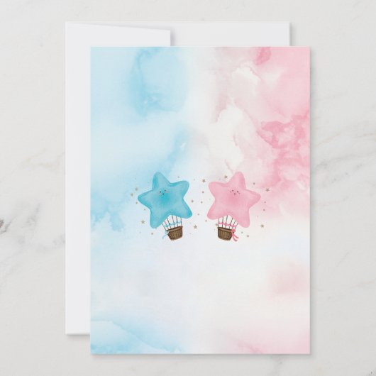 Uitnodiging voor het onthullen van het geslacht va (Achterkant)