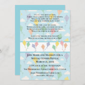 Uitnodiging voor het onthullen van het geslacht va (Voorkant / Achterkant)