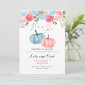 Uitnodiging voor het onthullen van het geslacht va (Staand voorkant)