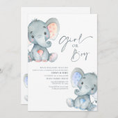 Uitnodiging voor het onthullen van het geslacht va (Voorkant / Achterkant)