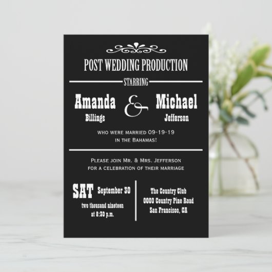 Uitnodiging voor het ontvangen van postweddenschap (Staand voorkant)