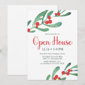 Uitnodiging voor het Open Huis-feest van Holly Com (Voorkant / Achterkant)