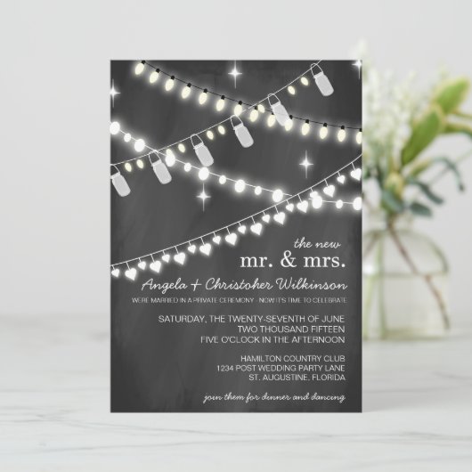 Uitnodiging voor het opnemen van Romantic String L (Staand voorkant)