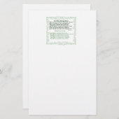 uitnodiging voor het opwarmen van het huis briefpapier (Voorkant / Achterkant)