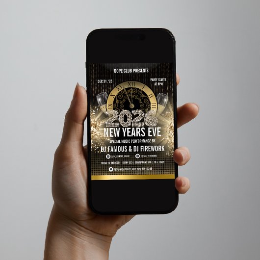 Uitnodiging voor het oud en nieuw feest van 2026 G