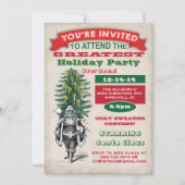 Uitnodiging voor het oude kerstfeest (Voorkant)