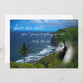 Uitnodiging voor het paradijs thema (Voorkant / Achterkant)